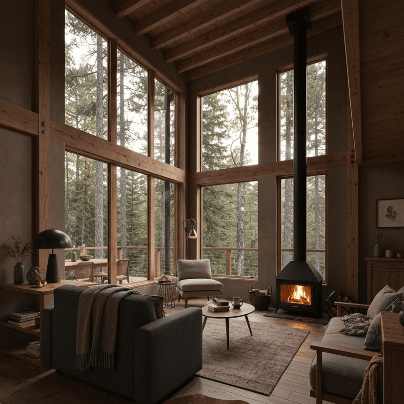 Peaceful cabin for digital detox